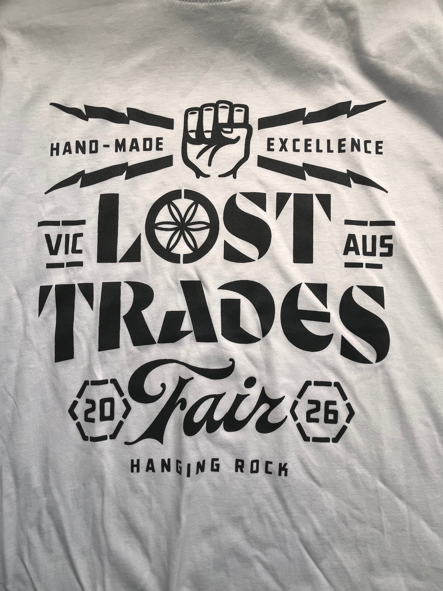 Lost Trades "Hanging Rock" Artisan T-Shirt (White)
