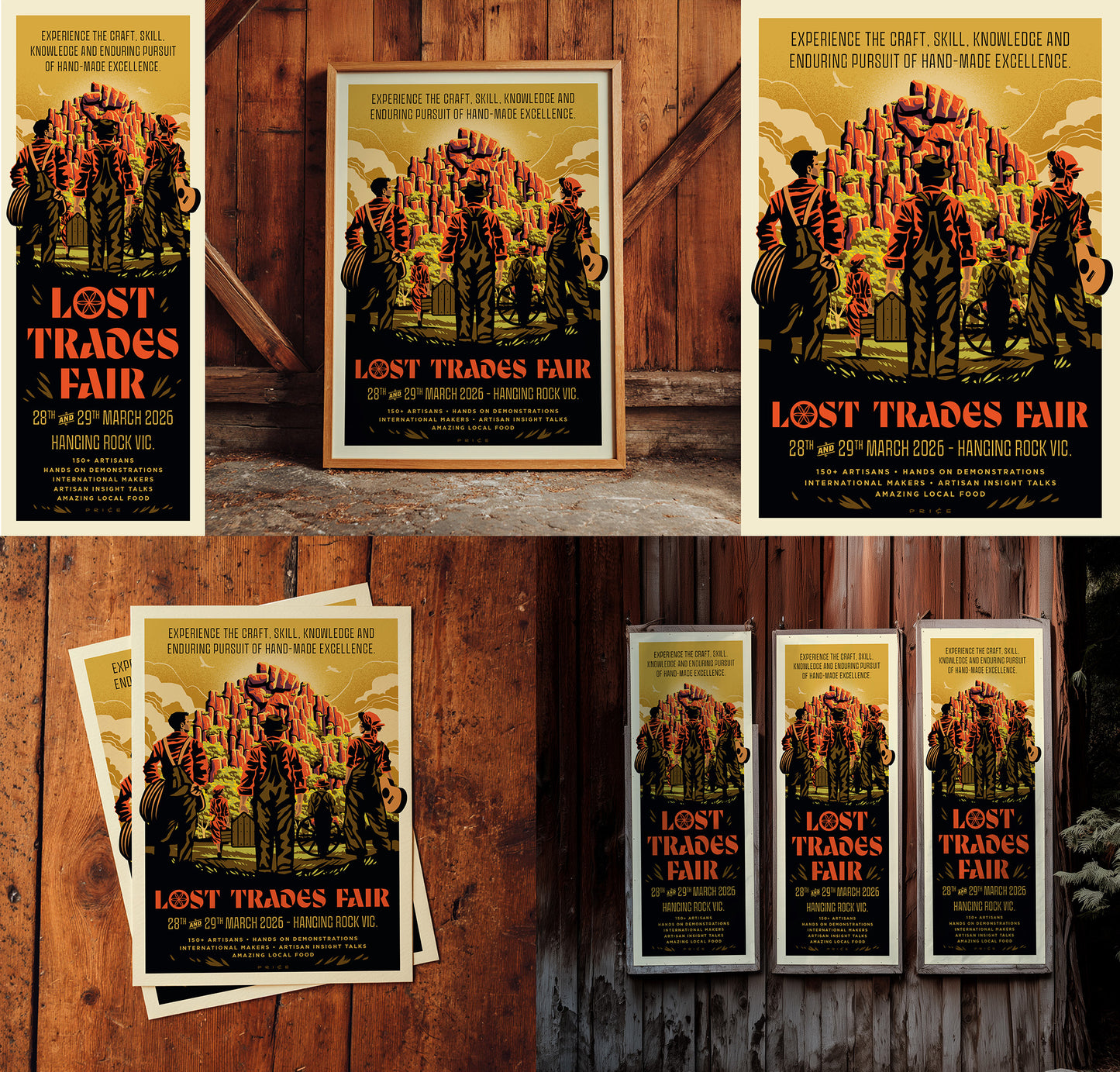 Lost Trades Pole Poster (Limited Edition/Amber) $50 (posted in Australia)
