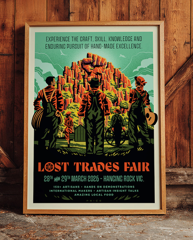 Lost Trades Fair Poster (2026 Edition) A2 Size $35 (posted in Australia)