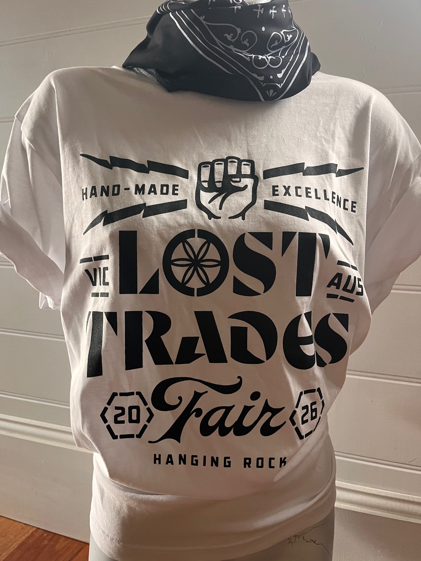 Lost Trades "Hanging Rock" Artisan T-Shirt (White)