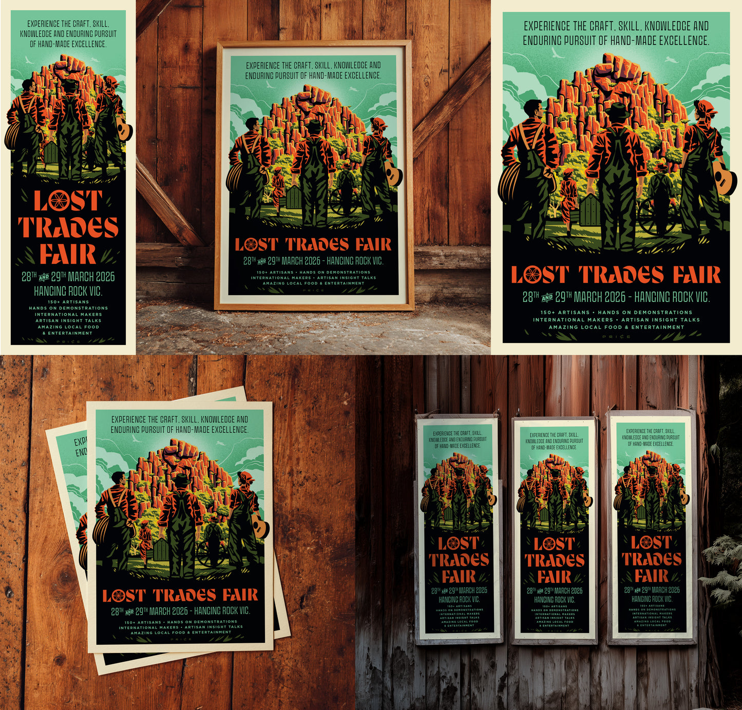 Lost Trades Pole Poster (Limited Edition/Teal) $50 (posted in Australia)