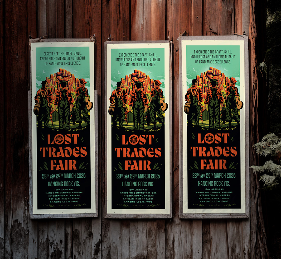 Lost Trades Pole Poster (Limited Edition/Teal) $50 (posted in Australia)