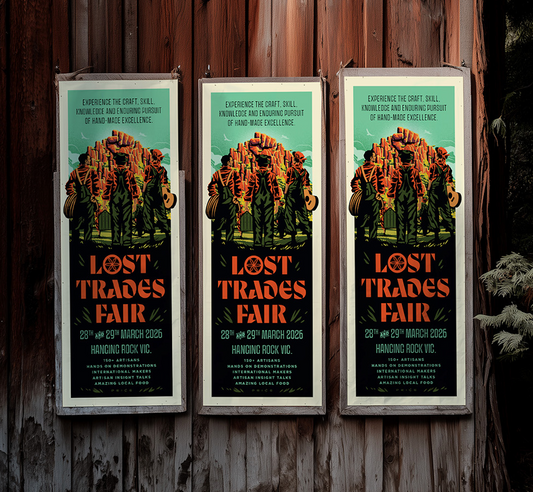 Lost Trades Pole Poster (Limited Edition/Teal) $50 (posted in Australia)