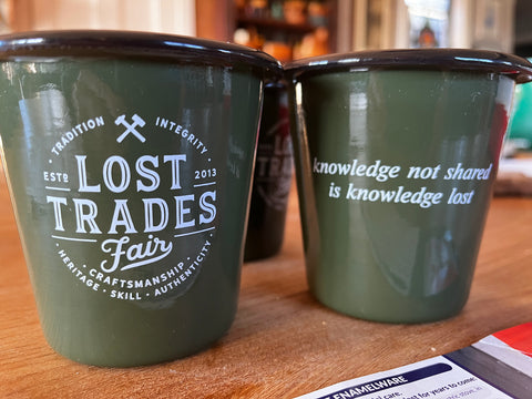 Lost Trades Enamel Mug - Made in Europe